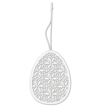 Papierová veľkonočná dekorácia Egg Flower White