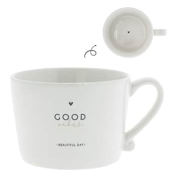 Keramický hrnček White/Good Vibes 300 ml