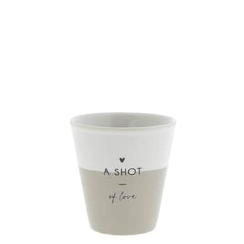 Keramická šálka na espresso A Shot of Love 50 ml