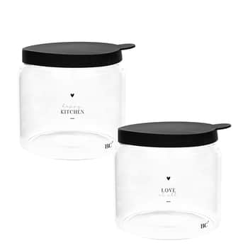 Skleněná úložná dóza Kitchen/Love 850 ml