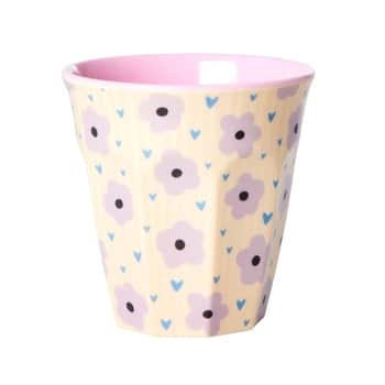 Melaminový hrnek Pink Flower Print 250 ml