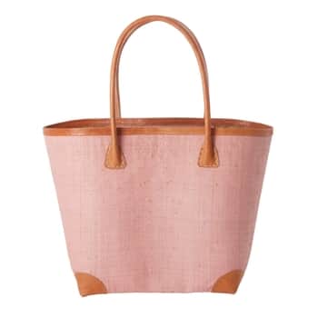 Nákupní taška z rafie Soft Pink