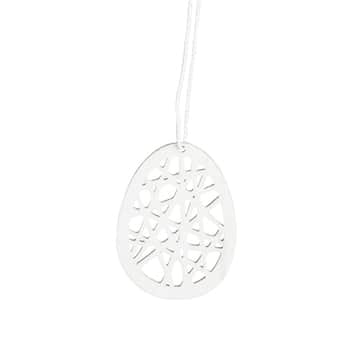 Velikonoční dekorace STENINGE Egg White 5 cm