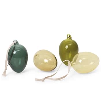 Dekoratívne vajíčka Mixed Dark Easter Eggs - set 4 ks