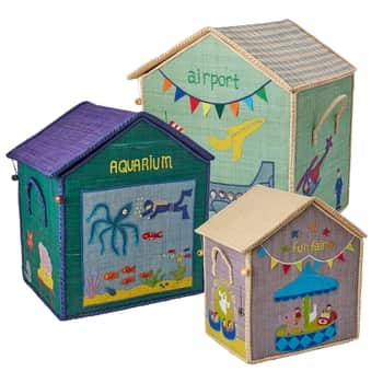 Dětský úložný box Raffia Blue