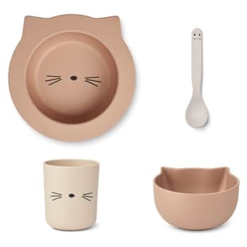 Detská jedálenská súprava Joana Cat Tuscany Rose Multi mix