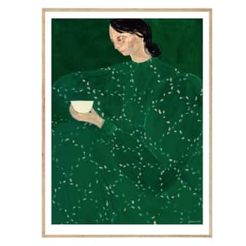 Autorský plagát Coffee Alone At Place de Clichy by Sofia Lind 50x70 cm