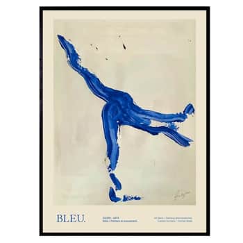 Autorský plagát Bleu by Lucrecia Rey Caro 50x70 cm