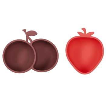 Silikónová mištička Yummy Cherry / Strawberry