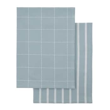 Bavlněná utěrka Clean Light Blue - set 2 ks