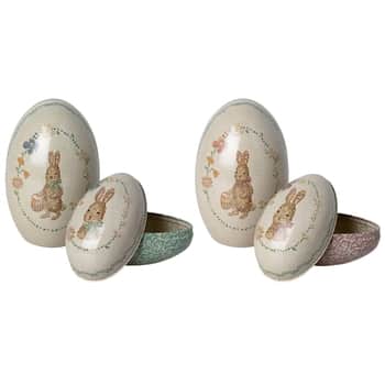 Veľkonočná dekorácia Easter Egg Metal set 2 ks