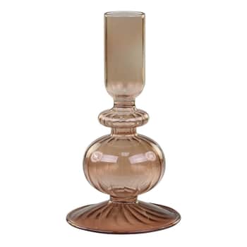 Skleněný svícen Caramel Glass