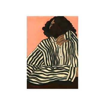 Autorský mini plagát Serene Stripes by Hanna Peterson A5