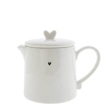 Keramická čajová kanvica Black Heart 1L