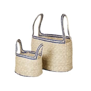 Úložný košík Seagrass Lykke Blue