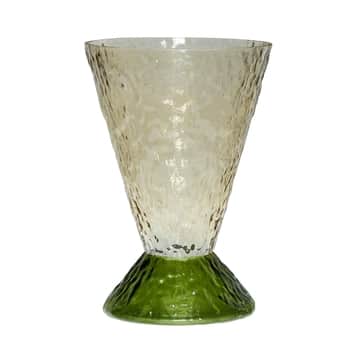 Sklenená váza Abyss Dark Green/Brown
