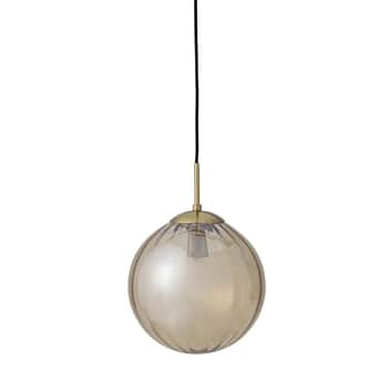 Závěsná lampa Heloise Brown Glass 25 cm