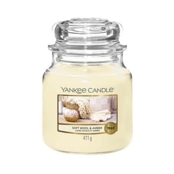 Svíčka Yankee Candle 411 g - Soft Wool and Amber