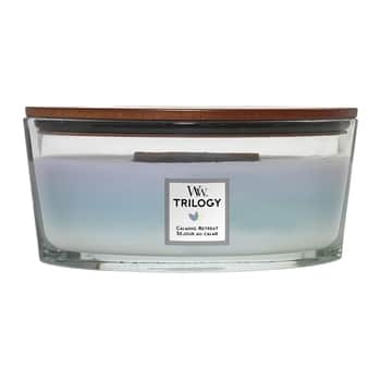 Vonná sviečka WoodWick Trilogy - Calming Retreat 454g