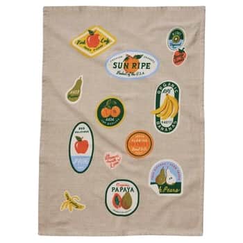 Bavlněná utěrka Fruit Stickers