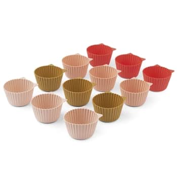 Silikónové formy na muffiny Jerry Rose Multi mix - set 12 ks