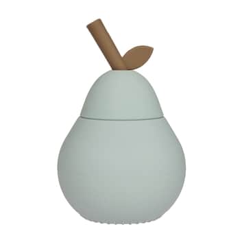 Dětský silikonový hrneček Pear Pale Mint