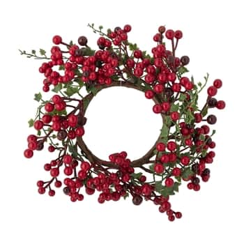 Dekorativní věnec Ledya Red 23 cm