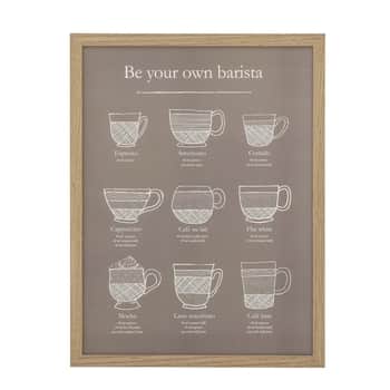 Nástěnný obraz s rámem Coffee Illustration