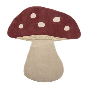 Vlněný koberec Mushroom 90x85 cm