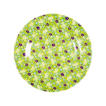 Melamínový tanier zeleno-fialový 20 cm