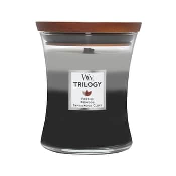 Vonná svíčka WoodWick Trilogy - Warm Woods 275 g