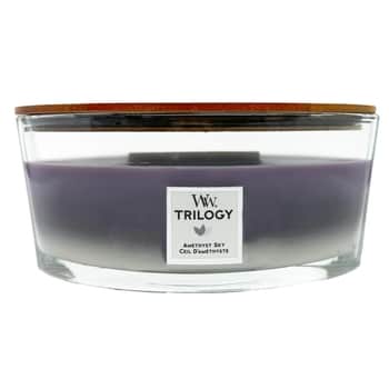 Vonná svíčka WoodWick Trilogy - Amethyst Sky 454 g