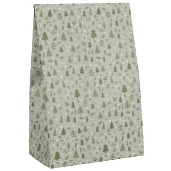 Papírový sáček Green Christmas Forest 28,5 cm