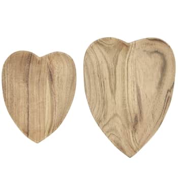 Dřevěná miska ve tvaru srdce Acacia