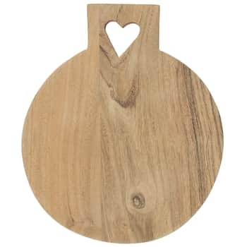 Dřevěné prkénko Round Heart Acacia