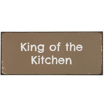 Plechová cedule King of the Kitchen
