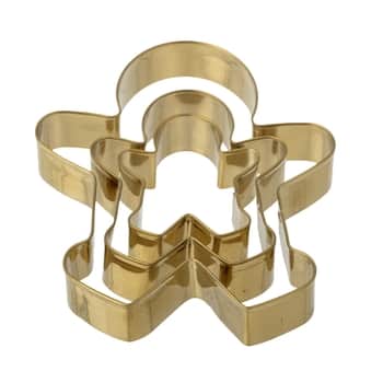 Nerezová vykrajovátka Cailie Gold Gingerbread - set 3 ks
