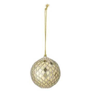 Skleněná vánoční ozdoba Jenessa Gold 7,5 cm