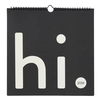 Nástěnný kalendář Design Letters Hi 2024