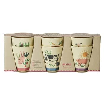 Melaminový kalíšek Farm Print 250 ml - set 6 ks