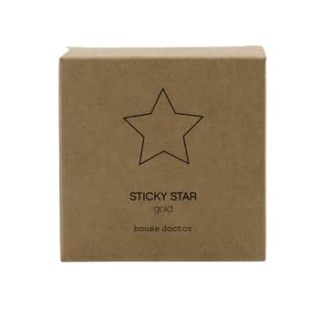 Vánoční samolepky na dárky Star - set 50 ks