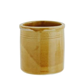 Kameninová dóza Antique Mustard - menšia