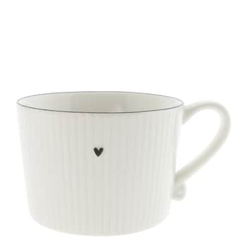 Porcelánový hrnek White with Relief 300 ml