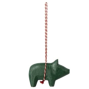 Závěsná vánoční ozdoba Pig Green