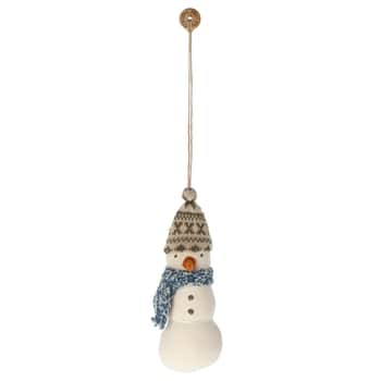 Závěsná vánoční ozdoba Snowman Cotton 9 cm