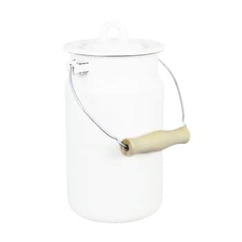 Smaltovaná konev na mléko Emils OffWhite 2 l