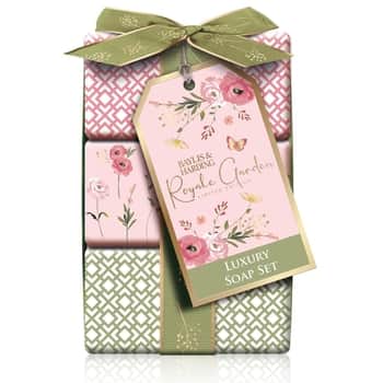 Sada tuhých mýdel  Rose, Poppy & Vanilla - set 3 ks