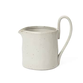 Kameninový džbánek na mléko Flow Speckle Off White 300 ml