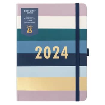 Týdenní diář Stripe Dual Busy Life 2024
