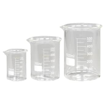 Skleněná odměrka Clear - set 100 ml / 250 ml / 500 ml